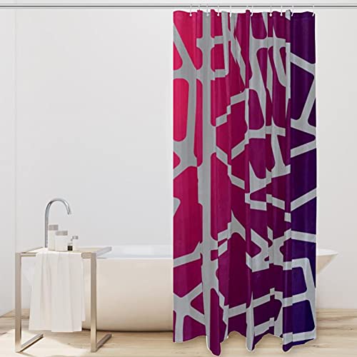 Rideau de douche moderne abstrait imperméable coloré 183x183 cm