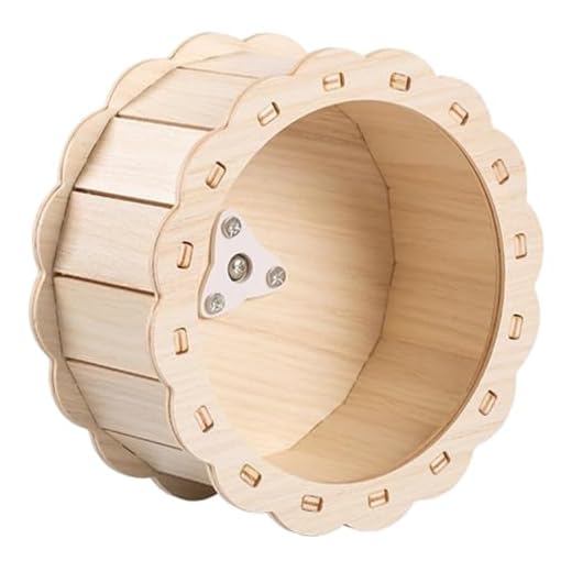 INOOMP Esteira Para Animais De Estimação Corrida Em Esteira Roda De Rolo De Exercício Brinquedos De Hamster Esquilo Mini Brinquedos Esteiras Dourado Bichinho De Estimação De Madeira