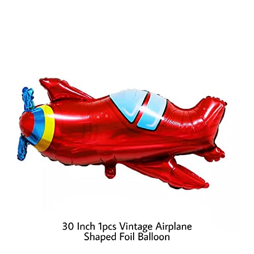 Image of Party Decorz Vintage Airplane Vehicles /Transportation Foil Balloon For Children Birthday Party Decoration
