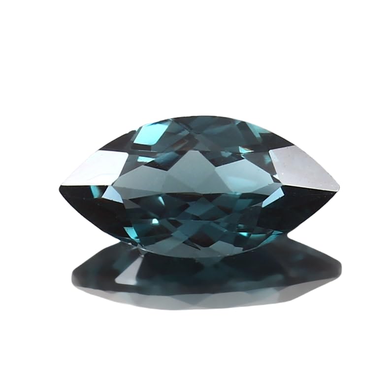Tourmaline indicolite naturelle 16x8mm gemme marquise pour bague et collier