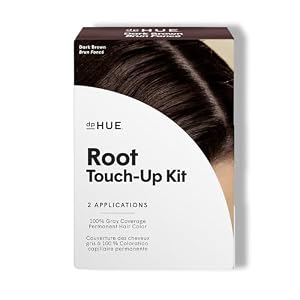dpHUE Root Touch-Up Kit, Dark Brown – Permanent Hair Color for Gray Coverage – Includes Two Applications – Paraben, SLS & SLES Sulfate Free – Leaping Bunny Certified