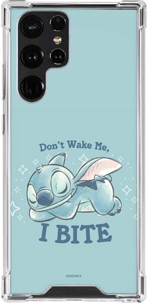 Skinit Clear Phone Case Compatible with Galaxy S22 Ultra - Officially Licensed Disney Lilo and Stitch Face Expression Pattern Design