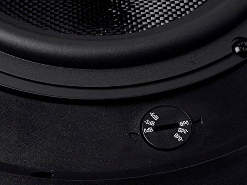 Image of Monoprice Alpha 2-Way Ceiling Speakers - 6.5 Inch (Pair) Carbon Fiber, Paintable Magnetic Grille, Louder with Less Power, Non Angled, 8 Inch,Black