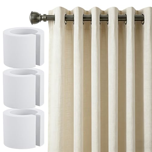 moonoom 8 Pcs Foam Curtain Spacers 50mm Curtain Spacer EVA Roller Rod Attachment Drapery Spacers for Home and Office Uniform Spacing Decor Accessories