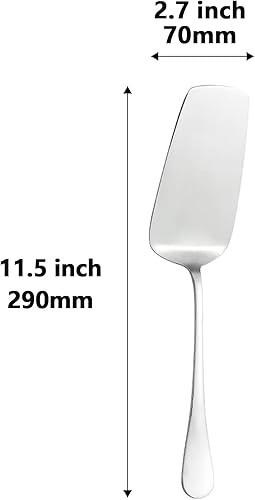 Miniatura 3 de Servidor profesional de lasaña de acero inoxidable, espátula multiusos de 11.5 pulgadas, espátula de servidor para tartas, cortador de pasteles y