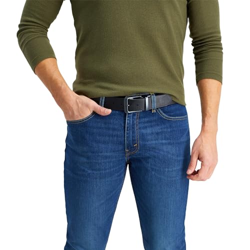 Image of Levi's Leather Men's Levis 40Mm Reversible Belt With Brushed Silver Buckle