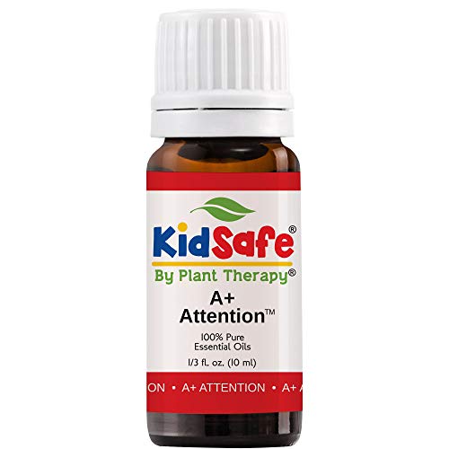 Plant Therapy A+ Attention Synergy Essential Oil | Focus, Mind Calming, Concentration Blend