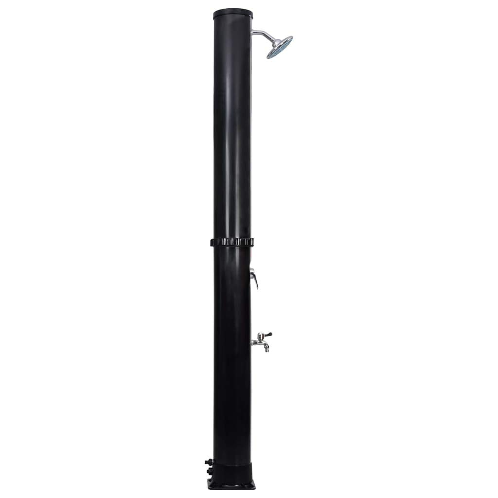 Douche Solaire de Jardin, Piscine, Douche Solaire D'extérieur avec Pomme de Douche, 40 L, Température jusqu'à 60℃ (Noir)