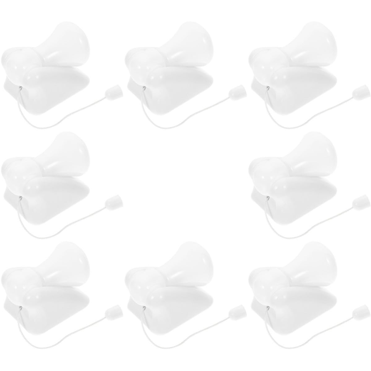 Lámpara de Camping LED Cuerda de Tracción 8 Piezas | Blanco, Pc, Diseño Portátil y Ligero, Uso en Camping y Hiking, Operación Sencilla
