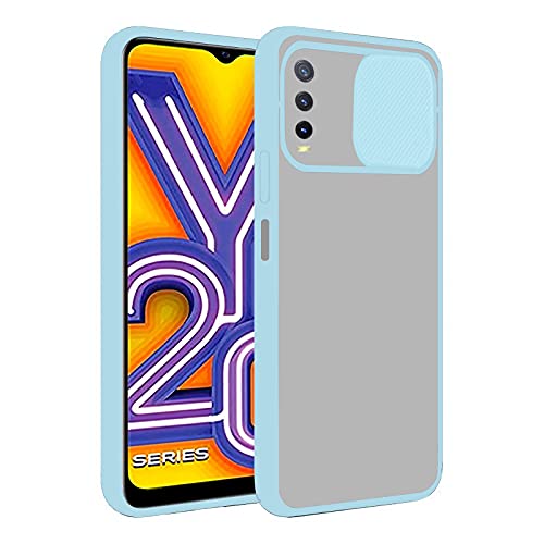 Amazon Brand - Solimo Mobile Back Cover Polycarbonate (VIVOY20A-SLIDER-SKYBLUE) VIVO Y20A - Sky Blue - 1 - Case (B097RPNPT7) Amazon Price History, Amazon Price Tracker