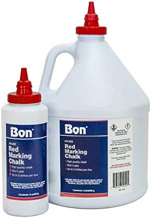 Bon 14-543 5-Pound Chalk for Chalk Box, Red