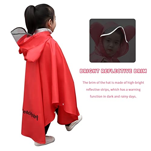 XJHKG Poncho de chuva infantil impermeável, capa de chuva infantil para meninas meninos, capa de chu