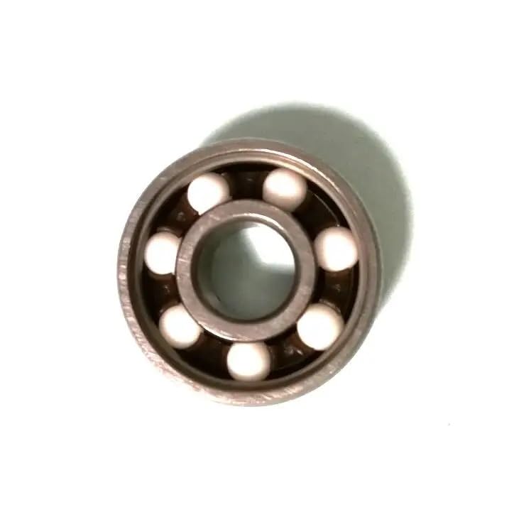 10pcs 608RS Ceramic Ball Inline Roller Skate Wheel Bearing ABEC 11 Anti-Rust Skateboard Wheel Bearing 608 RS 8x22x7mm Shaft(Silver)