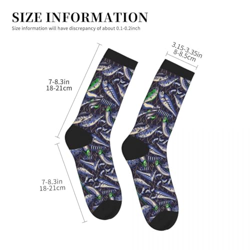 Image of Men Women Casual Cool Cute Crazy Funny Athletic Sport Novelty Graphic Crew Socks