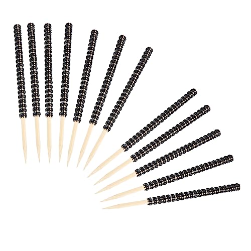 12Pcs Decorative Candy Apple Sticks Shiny Party Picks for Desserts Treats and for Banquets Restaurants and Home Use