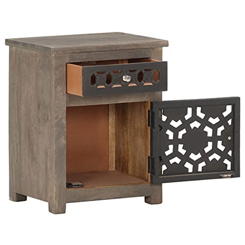 Table de chevet en manguier sculpté main meuble d'exception