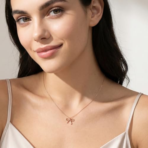 Collar de lazo en plata 925 ideal para regalo de mujeres y adolescentes 3