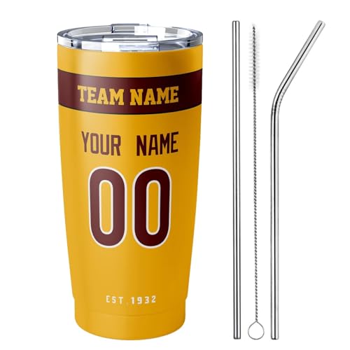 Image of ANTKING W Tumbler 20 oz Travel Coffee Cup Custom Name Number for Men Women Boy Gifts