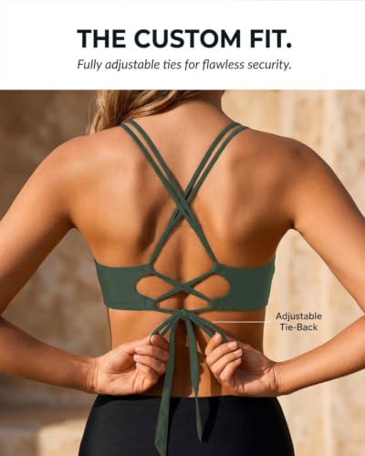 Image of Holipick Twist Front Bikini Tops for Women - Push Up Bathing Suit Top Padded Swimsuit Top