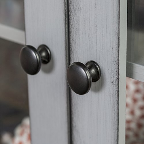 image for Walker Edison Wood Universal TV Stand with Storage Cabinets for TV's u