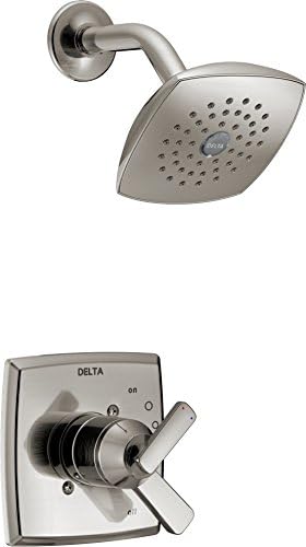 Delta Faucet Ashlyn 17 Series Dual-Handle Shower Faucet, Shower Trim Kit with Single-Spray Touch-Clean Shower Head, Stainless T17264-SS (Valve Not Included)
