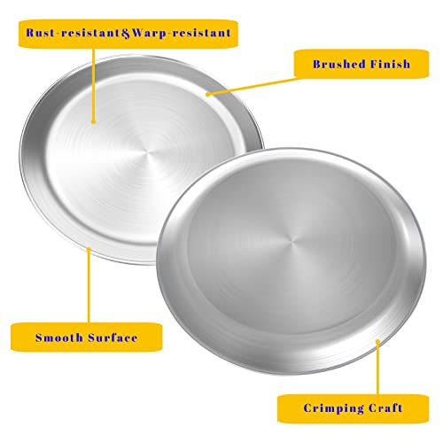 Small-Stainless-Steel-Pizza-Pan-Round-Pizza-Tray-Round-Pizza-Plate-For-Pie-Cookie-Pizza-Cake-Non-Toxic-Heavy-Duty-Brushed-Finish-Easy-Clean-Diameter-103-Inch