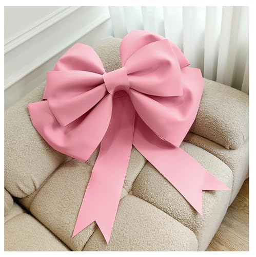 Extra Large Bow Decorative Bow DIY Giant Bow Decorative Bow Giant Large Red Bow Car Bow Gift Bow for Wedding Party Car Valentine's Day Christmas Gift Decoration Pink 50 cm
