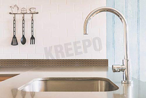 Image of KREEPO Waterproof Waist Line Wall Sticker Self Adhesive Baseboard Wallpaper Border Roll Decals Home Decor Film (Size 4Inch x 30m) (Wood-15)