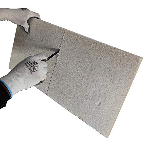 Ceramic Fiber Insulation Board - 2300F Rated - 1" x 23.6" x 23.6" - Pack of 1 - Fireproof Insulation Board for Wood Stoves, Pizza Ovens, Forges, Boilers, Kilns, Furnaces, Fireplace Baffle Board - Thumbnail 5