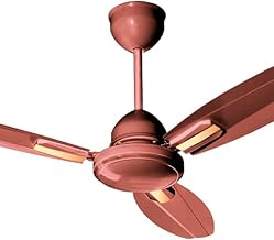 Green Tales 50-60HZ Speed ​​power: 28W Speed: 380rmp Anti DUST Coating Pure Copper Corolla Ceiling Fan 1 Year Warranty (Brown)