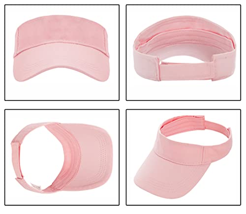 Kids Golf Visor Hat Children Ponytail Sports Hats Cotton Sun Visors Caps Summer Girls Athletic Adjustable for 6-12 Years2