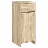 Teenpull Mobile da bagno in rovere Sonoma, 35 x 36,5 x 85 cm, compatto mobiletto sottolavabo con cassetti e molto spazio per il bagno e il bagno degli ospiti, salvaspazio e funzionale