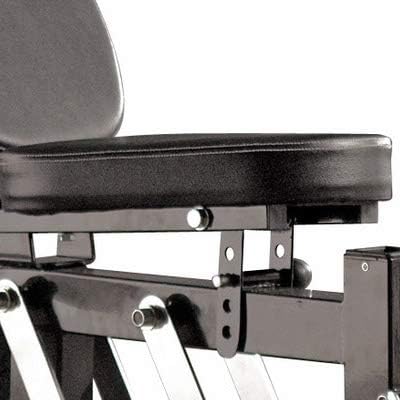Close-up of the seat adjustment mechanism on the Marcy Pro PM4400