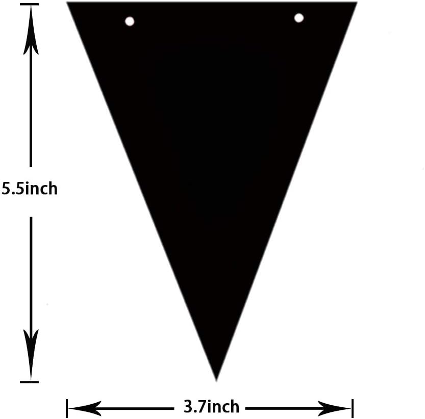 Aimto 20 Feet Navy Blue and Gold Triangle Flag Banner for Party Decorations,30pcs Flags - Image 3