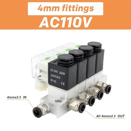 Vanne à air magnétique pneumatique multidirectionnelle DC24V 2V025-08