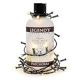 Legend's Creek Farm Goat Milk Lotion - Deeply Moisturizing Goat Milk Body Lotion for Body, Hand & Face - 9 oz Body Moisturizer with Shea Butter, Sunflower Oil, Aloe, Handmade in USA (Patchouli L.)