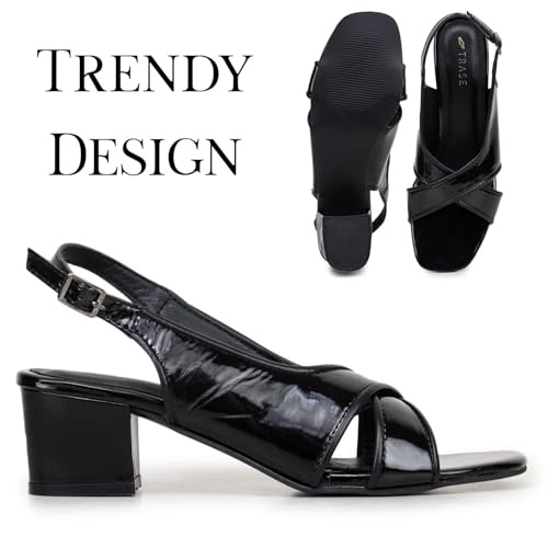 Image of TRASE Block Heels Sandals For Women, Anime-I Stylish & Comfortable Footwear
