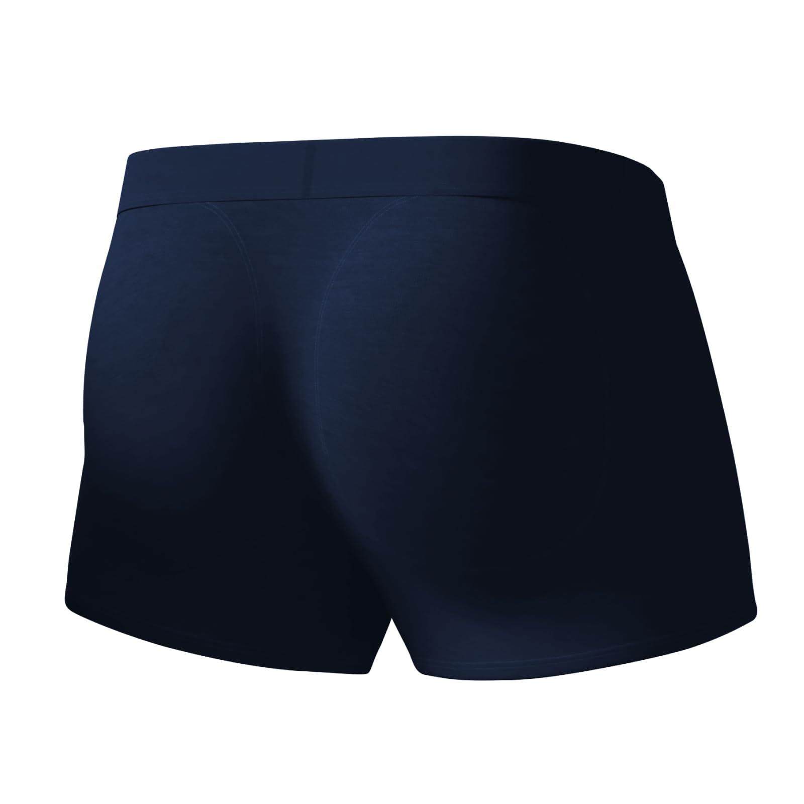 Rounderbum Men's Padded Underwear Trunks with Removable Butt Enhancing Pads - 3 Colors - More Volume Instantly, Short Inseam