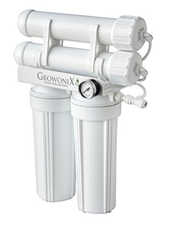 GROWONIX EX400-KDF 400 Gallon Per Day Reverse Osmosis System Ultra High Flow Rate Water Purification Filter for Hydroponics Gardening Growing Drinking H20 Coffee Point of use On Demand Purifier