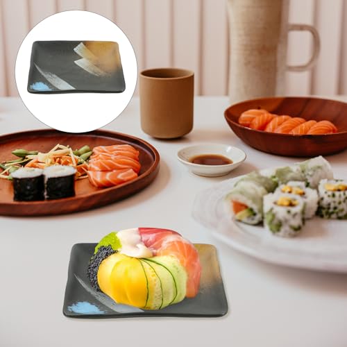 Plato de cerámica estilo japonés para sushi miniatura 7