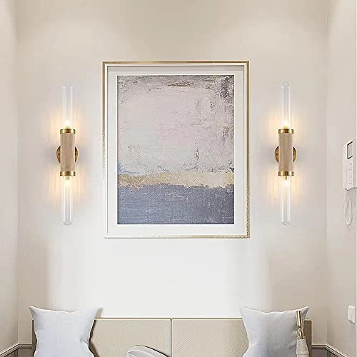 Aplique de pared de vidrio para tocador con iluminación moderna G9 3