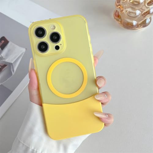 Coque antichoc iPhone 16 jaune mate avec protection contre les chutes quotidiennes