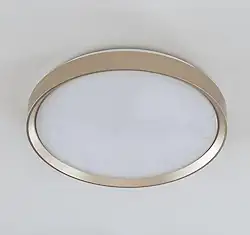 Plafon LED Moderno 40cm (36W) e 50cm (48W) | 3 Cores (3000K-6000K) | Redondo ou Quadrado (40cm Redondo Dourado)