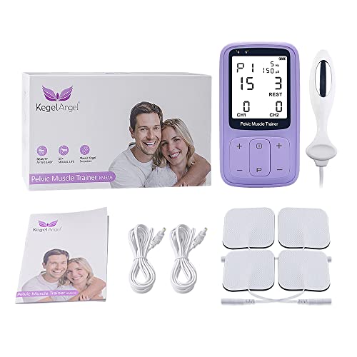 Kegel Angel Kegel Toner for Women Electric Pelvic Muscle Exerciser for Automatic Kegels Kegel Exerciser Incontinence Stimulator with Probe for Bladder Control(Do not Include The Battery)