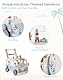 ROBOTIME Baby Lauflernwagen Holz, Lauflernhilfe zum Holz, Montessori-Aktivitätscenter, Lauflernhilfe für Babys & Kleinkinder (10 Monate - 1-2 Jahre), Multifunktional, Geschenk für Kleinekinder