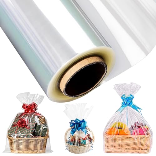 30M Transparent Geschenkfolie Groß - Verdicken ransparent...