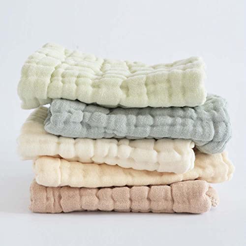 Baby Wash Cloth Baby Towels And Washcloths 5 Pack Muslin Baby Washcloths Super Soft Newborn Bath Face Towels Cotton Reusable Wipes Baby Wash Cloth Baby Wash Cloth Light Green #TOP6