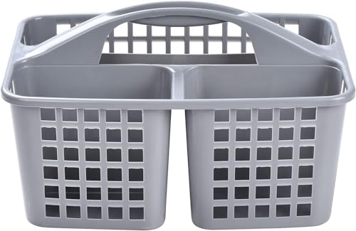 O'Pti Bois Portable Cleaning Products Organizer Basket (Grey) – V...