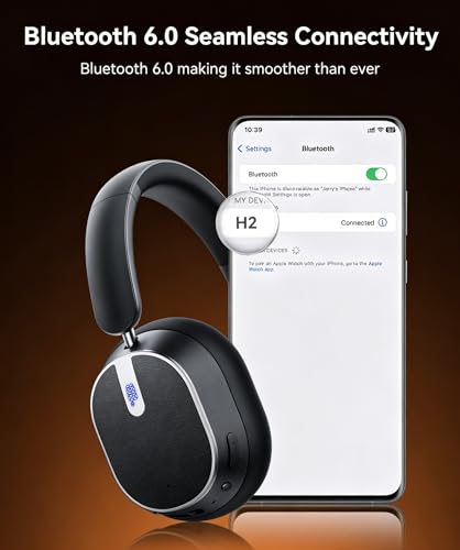 bmani H2 Hybrid ANC Headphones (Black) — view 9