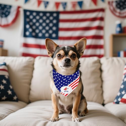 10PCS/Pack Holiday Dog Bandanas Easter 4th of July Birthday Halloween Christmas Thanksgiving New YearTriangle Scarf Festival for XS Small Doggy Puppy Cats Costume - Image 6